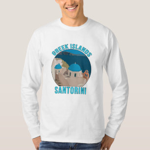 Camiseta Ilhas gregas Santorini