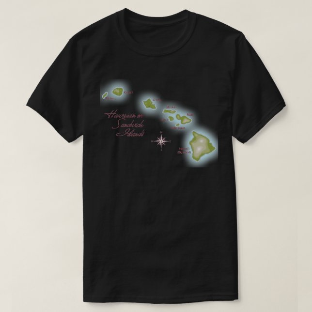 Camiseta Ilhas Havaianas (Frente do Design)