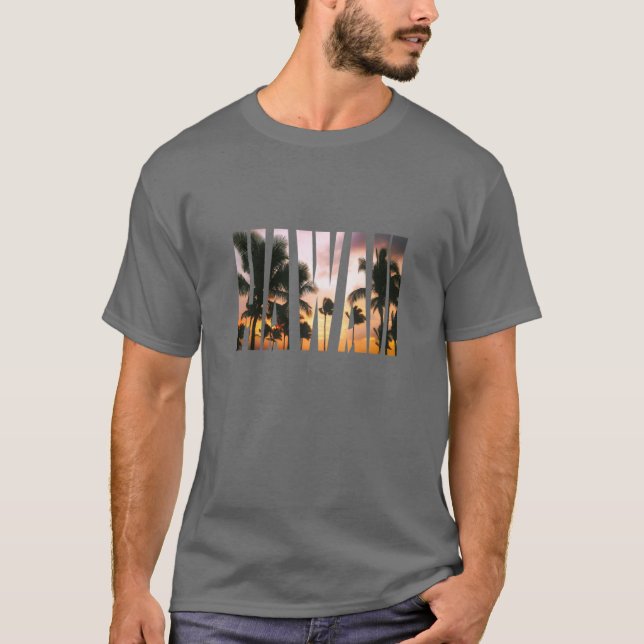 Camiseta Ilhas Hawaii de tamanho excessivo (Frente)
