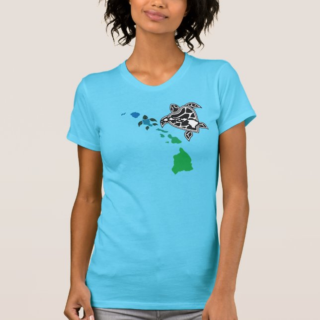 Camiseta Ilhas Hawaii - Tartaruga Hawaii (Frente)