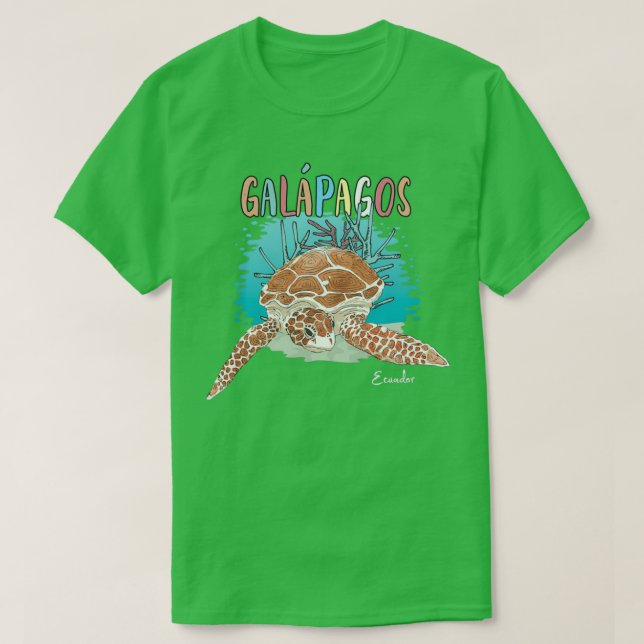 Camiseta Ilhas Islas Galápagos Ilhas Equador Souvenir (Frente do Design)