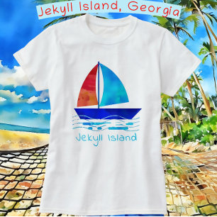 Camiseta Ilhas Jekyll Georgia Vacinação Watercolor