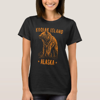 Camiseta Ilhas Kodiak Alaska EUA Grizzly Bear Styl