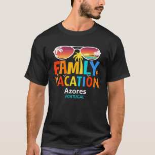 Camiseta Ilhas mais bonitas das férias familiares dos Açore