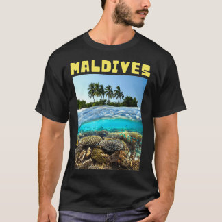 Camiseta Ilhas Maldivas bonitas submarinas