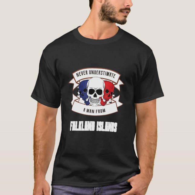 Camiseta Ilhas Malvinas Nunca Subestimam (Frente)
