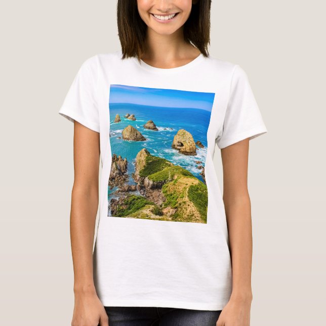 Camiseta Ilhas Nugget Point, Nova Zelândia (Frente)