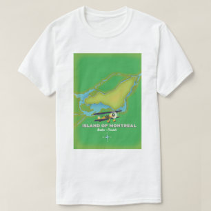 Camiseta Ilhas Toronto, Ontário, mapa do Canadá