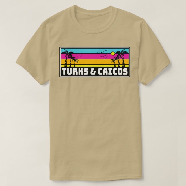 Camiseta Ilhas Turcas e Caicos (Frente do Design)