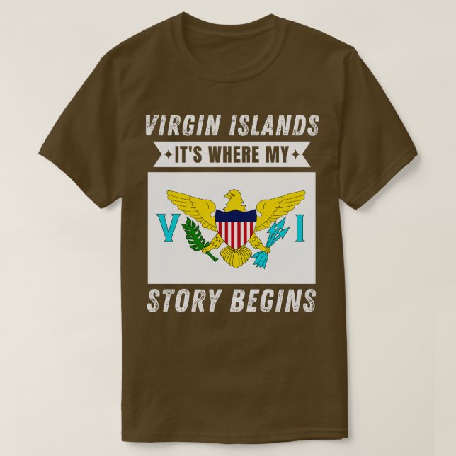 Camiseta Ilhas Virgens (Frente do Design)