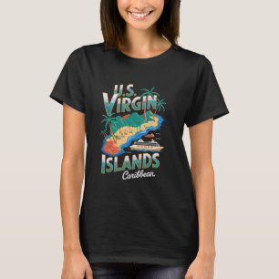 Camiseta Ilhas Virgens Americanas Para Amantes de Praias e