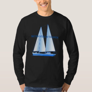 Camiseta Ilhas Virgens Britânicas Saile Náutica Costeira