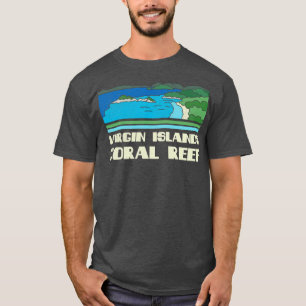 Camiseta Ilhas Virgens - Coral Reef Natureza do Monumento N