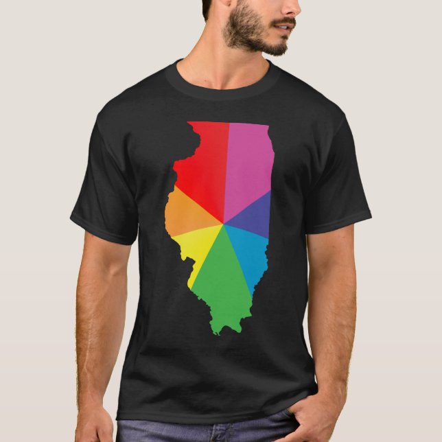 Camiseta IlIllinois primitivo de. angled. (Frente)