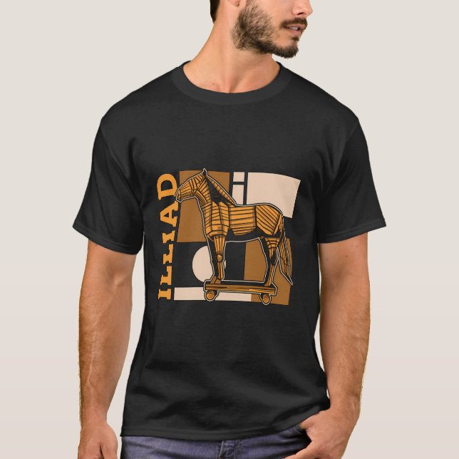 Camiseta Illiad ama a mitologia de Deus antigo Folklores gr (Frente)