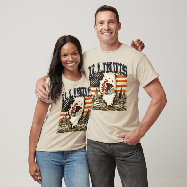 Camiseta Illinois (Unissex)