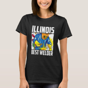 Camiseta Illinois Best Welder Ironworker Ironsmith Welding