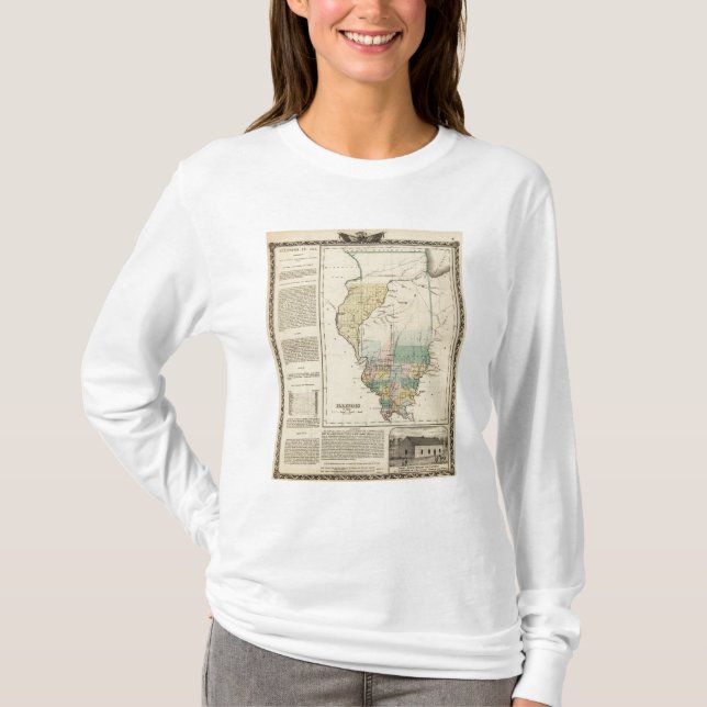 Camiseta Illinois em 1822 (Frente)