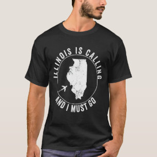Camiseta Illinois Está Chamando A América de Holiday Homes