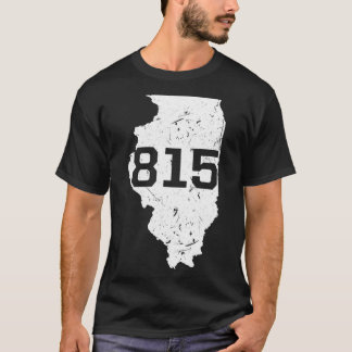 Camiseta Illinois Rockford Joliet Area Code 815 Souvenir Gi