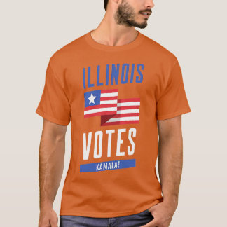 Camiseta Illinois Votes Kamala TShirt