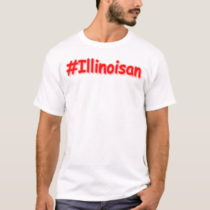 Camiseta "#Illinoisano " Design bonito. Compre agora