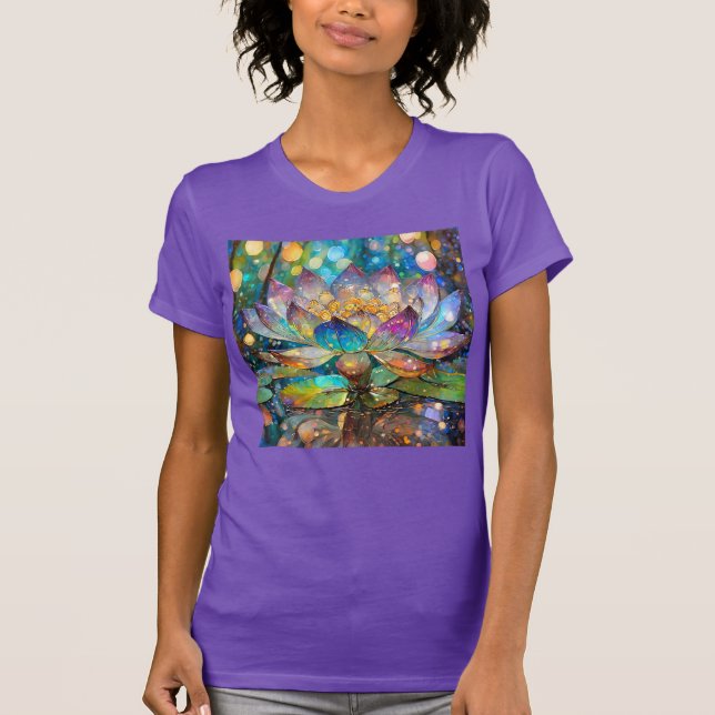 Camiseta Illuminated Blooming Lotus Flower (Frente)