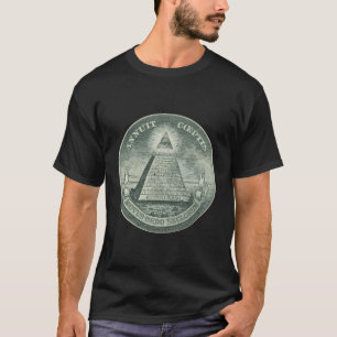 Camiseta Illuminati All-Seeing Moeda Engraçada Dos Olhos Gr