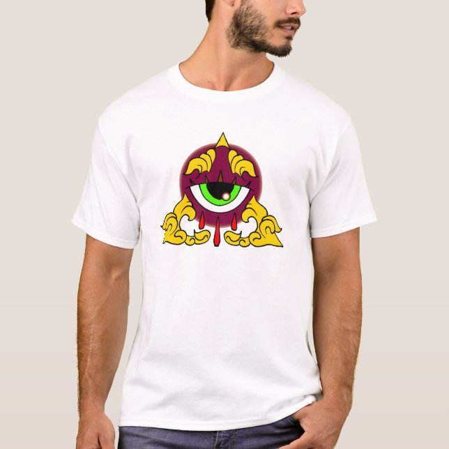 CAMISETA ILLUMINATI TODO QUE VÊ O VÂNDALO DO DINHEIRO DO (Frente)