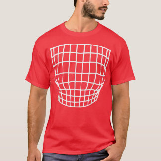Camiseta Illusão Óptica do tórax ampliada da Grade Testemun