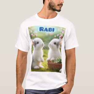 Camiseta Illustração do Coelho Doce - Camisa-T para amantes