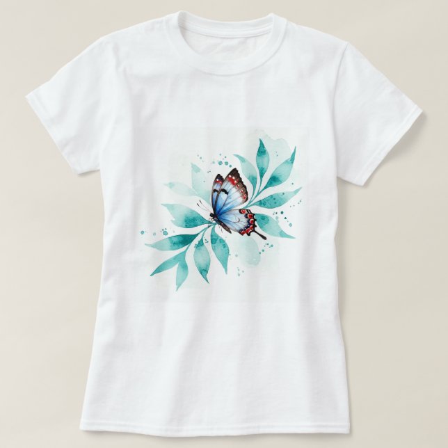 Camiseta Illustration of a butterfly (Frente do Design)