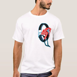 Camiseta illy - design do auscultadores