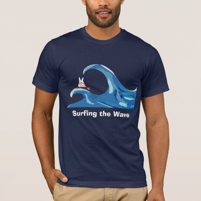Camiseta illysurfing, surfando a onda (Frente)