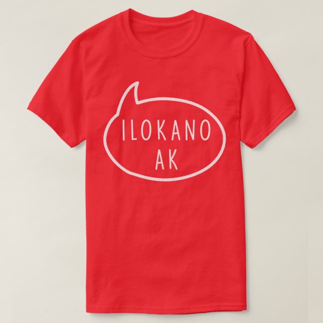 Camiseta ilocano ou ilokano (Frente do Design)