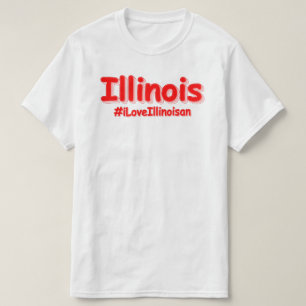 Camiseta "#iLoveIllinoisan " Design bonito. Comprar Agora