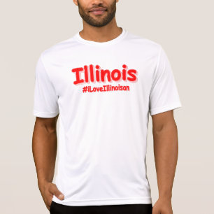 Camiseta "#iLoveIllinoisan " Design bonito. Comprar Agora