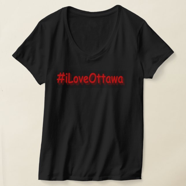 Camiseta "#iLoveOttawa" Design. Comprar Agora (Postura )