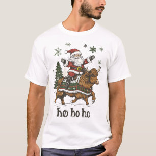 Camiseta Iluminação da Árvore de Natal Feminina Santa Monta