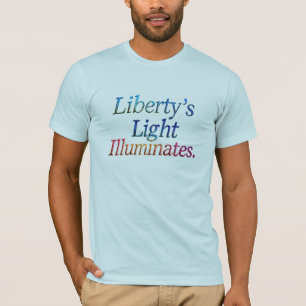 Camiseta Iluminação da Liberdade" - T-Shirt Patriótico D