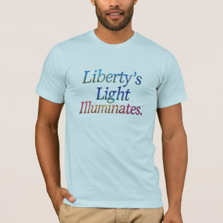 Camiseta Iluminação da Liberdade" - T-Shirt Patriótico D