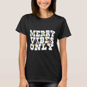 Camiseta Iluminação de Natal Apenas Vibrações Felizes