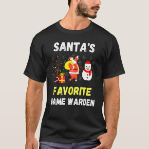 Camiseta Iluminação de Natal Jogo Favorito do Guarda Flores