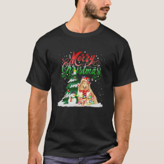 Camiseta Iluminação de Natal Pajama Correspondendo Papais n
