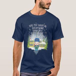 Camiseta Iluminação Exterior das Férias de Natal
