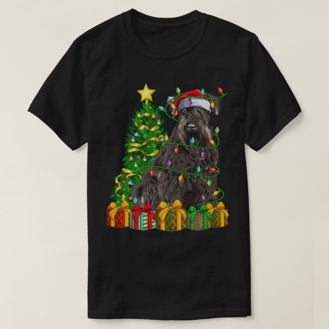 Camiseta Iluminação Xmas Árvore Correspondente à Miniatura  (Frente do Design)
