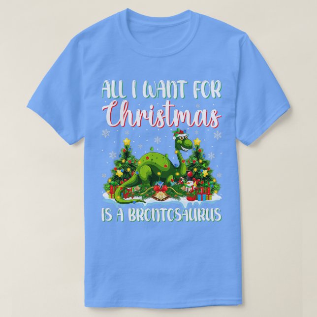 Camiseta Iluminação Xmas Tudo O Que Quero No Natal É Um Bro (Frente do Design)