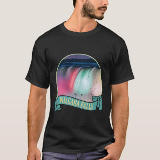 Camiseta Iluminado Nas Cataratas Noturnas De Niágara