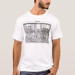 Camiseta Iluminando o Menorah<br><div class="desc">A iluminação da escola judaica o Menorah (woodcut) situado em um colecção privada.</div>