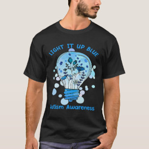 Camiseta Ilumine de Azul Autismo Eu Uso Azul Para a Consci